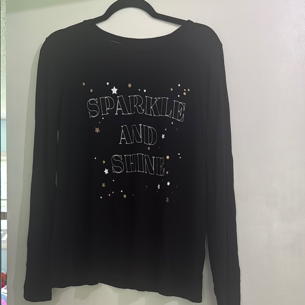 Knox Rose Black Long Sleeve Tee - Sparkle and Shine
